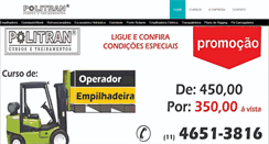 Desktop Screenshot of politrancursos.com.br